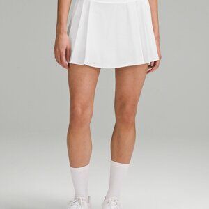 Side-Pleat High-Rise Tennis Skirt